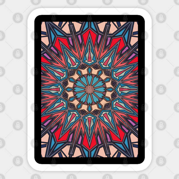 Boho-Chic Gypsy Pattern Sticker by Suprise MF